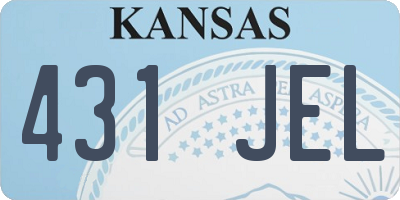 KS license plate 431JEL