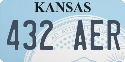 KS license plate 432AER