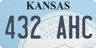 KS license plate 432AHC