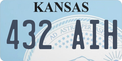 KS license plate 432AIH