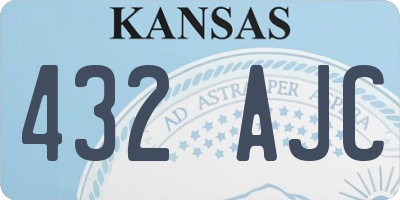 KS license plate 432AJC