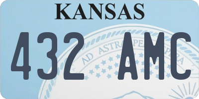 KS license plate 432AMC