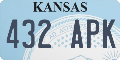 KS license plate 432APK