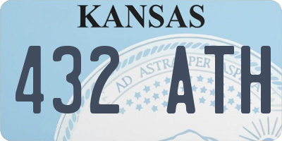 KS license plate 432ATH
