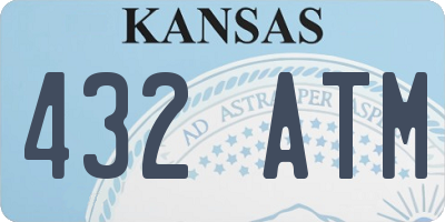 KS license plate 432ATM
