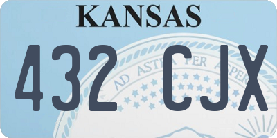 KS license plate 432CJX
