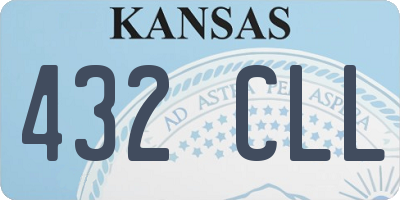 KS license plate 432CLL