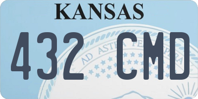 KS license plate 432CMD