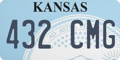 KS license plate 432CMG
