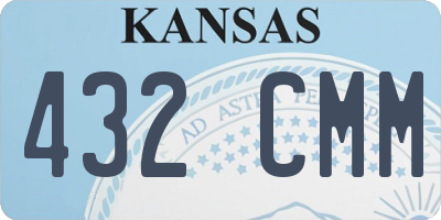 KS license plate 432CMM
