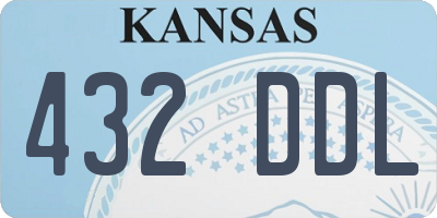 KS license plate 432DDL