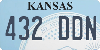 KS license plate 432DDN