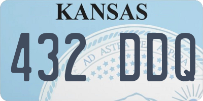 KS license plate 432DDQ