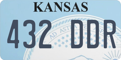 KS license plate 432DDR