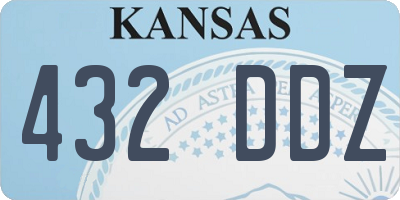 KS license plate 432DDZ