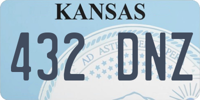 KS license plate 432DNZ