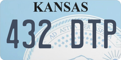 KS license plate 432DTP