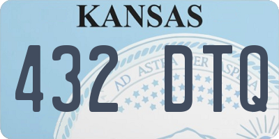KS license plate 432DTQ