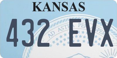 KS license plate 432EVX
