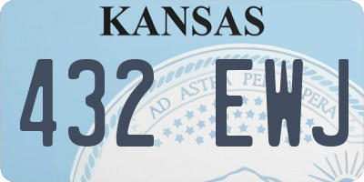 KS license plate 432EWJ