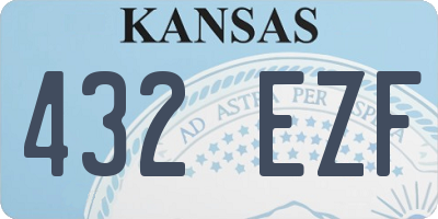 KS license plate 432EZF