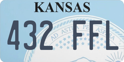 KS license plate 432FFL