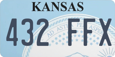 KS license plate 432FFX