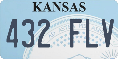 KS license plate 432FLV