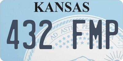 KS license plate 432FMP
