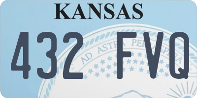 KS license plate 432FVQ