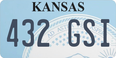 KS license plate 432GSI
