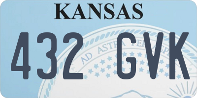 KS license plate 432GVK