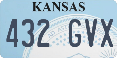 KS license plate 432GVX