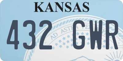 KS license plate 432GWR