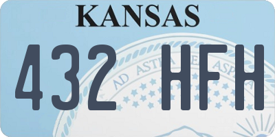 KS license plate 432HFH