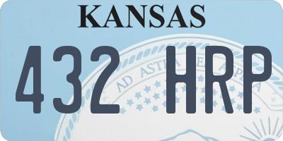 KS license plate 432HRP