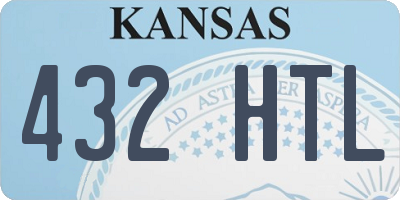 KS license plate 432HTL