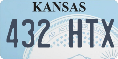 KS license plate 432HTX