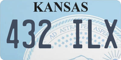 KS license plate 432ILX