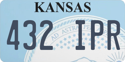 KS license plate 432IPR