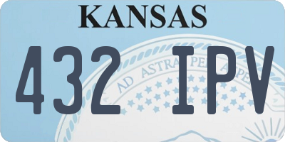 KS license plate 432IPV