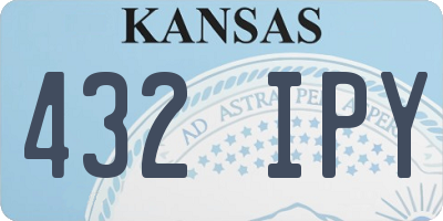 KS license plate 432IPY