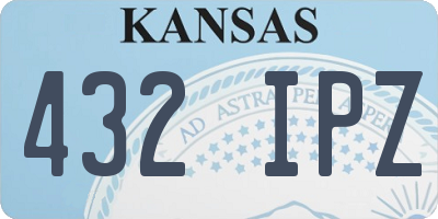 KS license plate 432IPZ