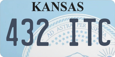 KS license plate 432ITC