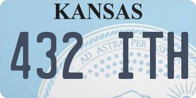 KS license plate 432ITH