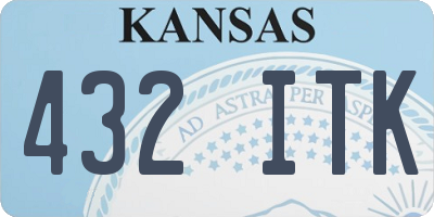 KS license plate 432ITK
