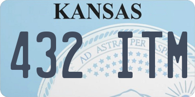KS license plate 432ITM