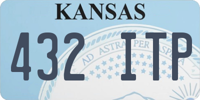 KS license plate 432ITP