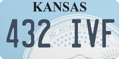 KS license plate 432IVF