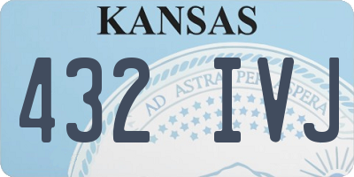 KS license plate 432IVJ